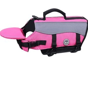 Vivaglory Dog Pink Life Jacket with Extra Padding Size Small
